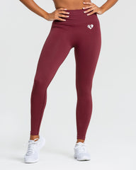 Power Seamless Leggings | Burgundy