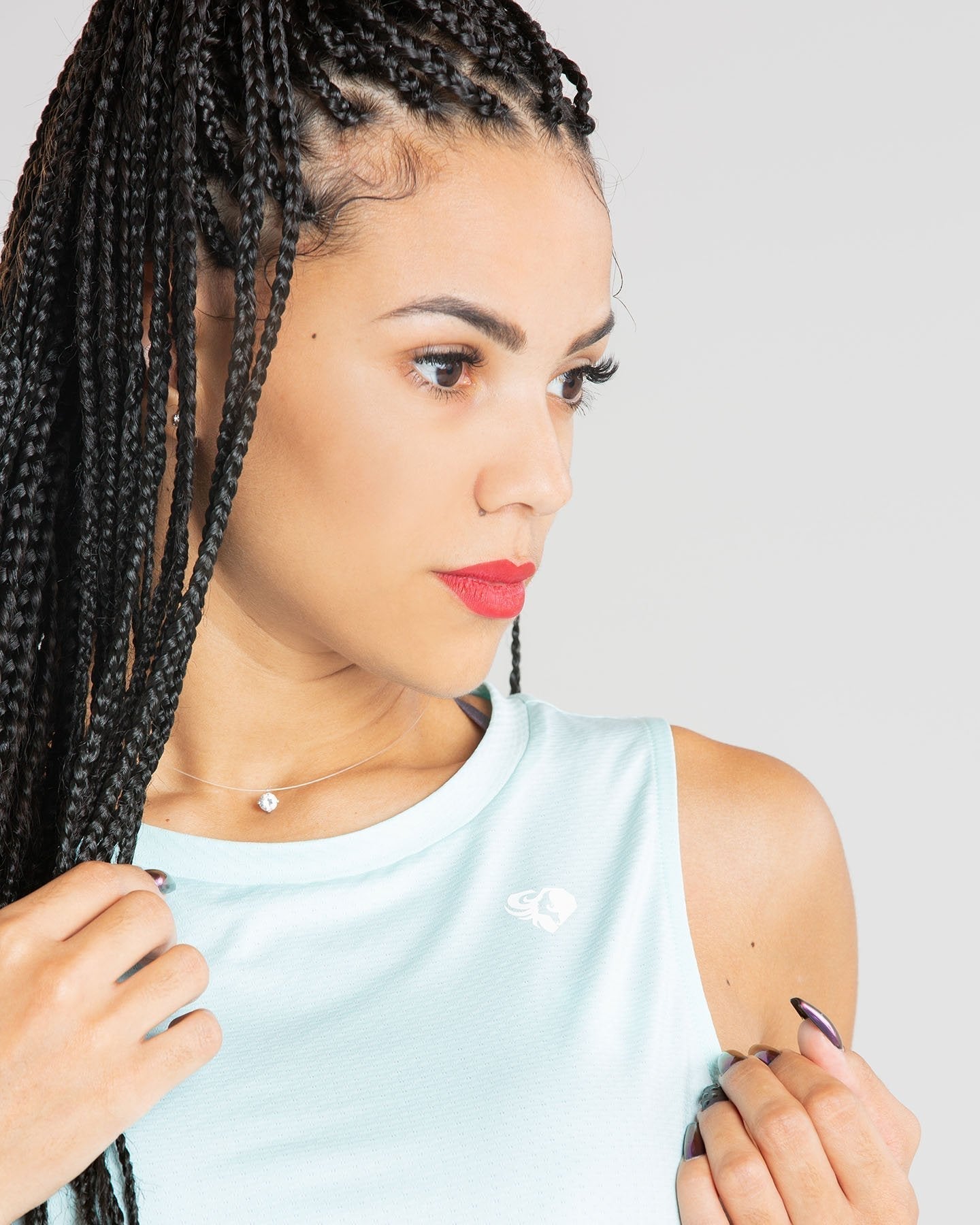 Power Tank Top | Bleached Aqua